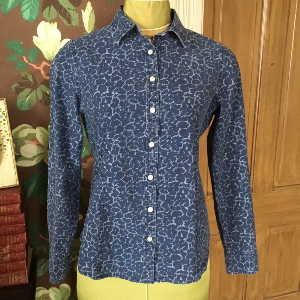 Talbots Blue Button Down Shirt - image 1